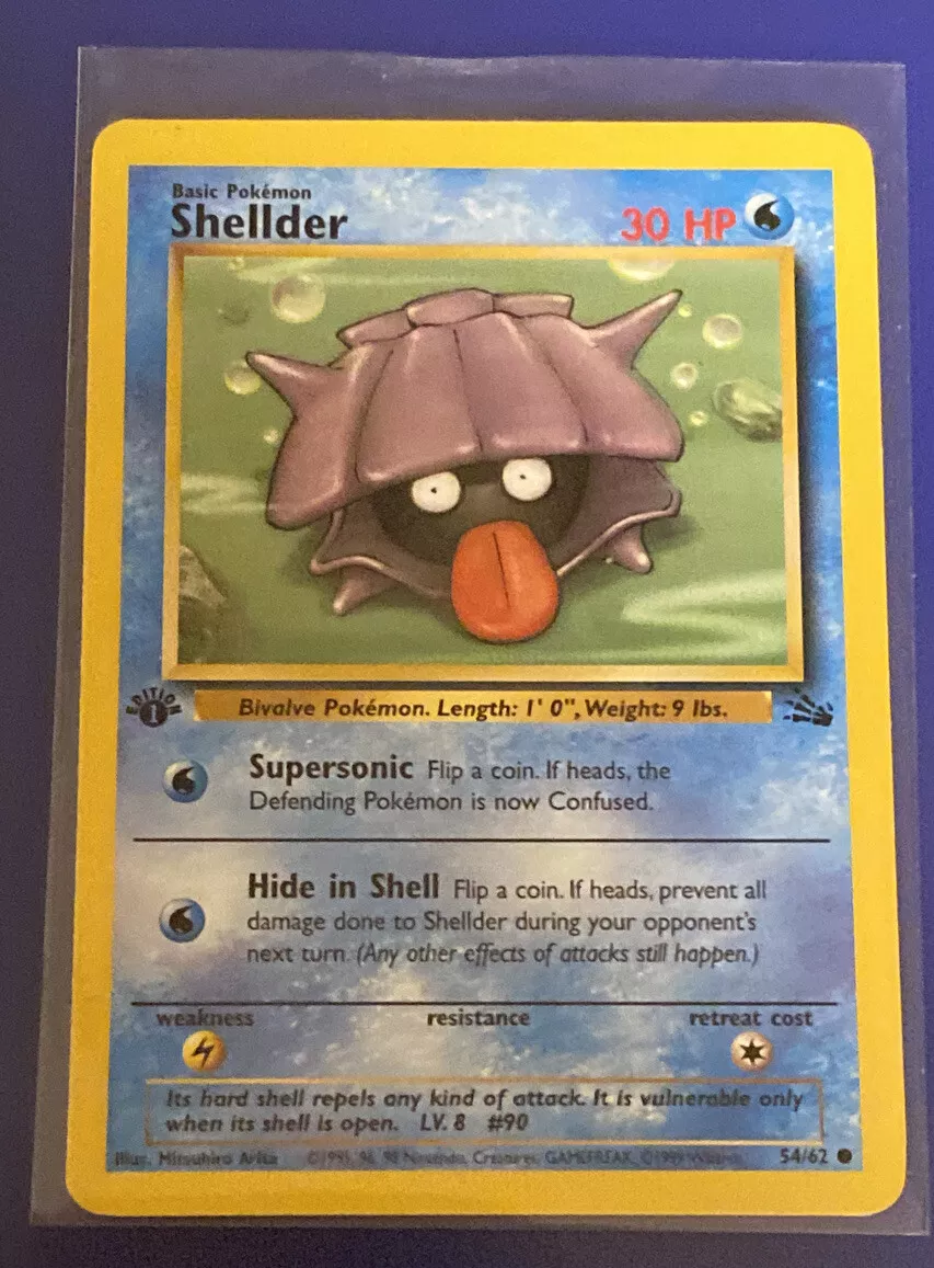  Pokemon - Shellder (54) - Fossil - 1st Edition : Toys