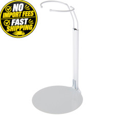 Plymor DSP-5175W White Adjustable Doll Stand, fits 10, 11, and 1 Pack,