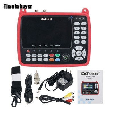 ST-5150 DVB-S2/T2/C COMBO HD Satellite TV Signal Finder Digital Satellite Meter
