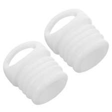 2Pcs Reusable Mop Bucket Rubber Stopper Drain Outlet Plug White Rubber Seal