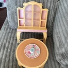 vintage 1984 Barbie Dream Furniture Collection Fashion Buffet W Table #9479