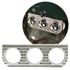 Finned Alloy Triple Gauge Bezel Pod Dash Panel Mount - 52mm Finned Alloy Triple Gauge Bezel Pod Dash Panel Mount - 52mm