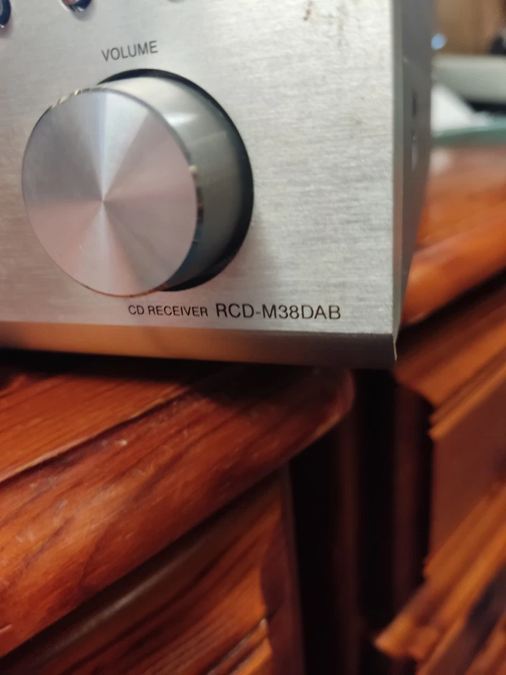 Denon RCD-M38DAB CD Receiver Amplifier CD/MP3/USB/DAB/FM/AM Silver  - Image 3 of 4