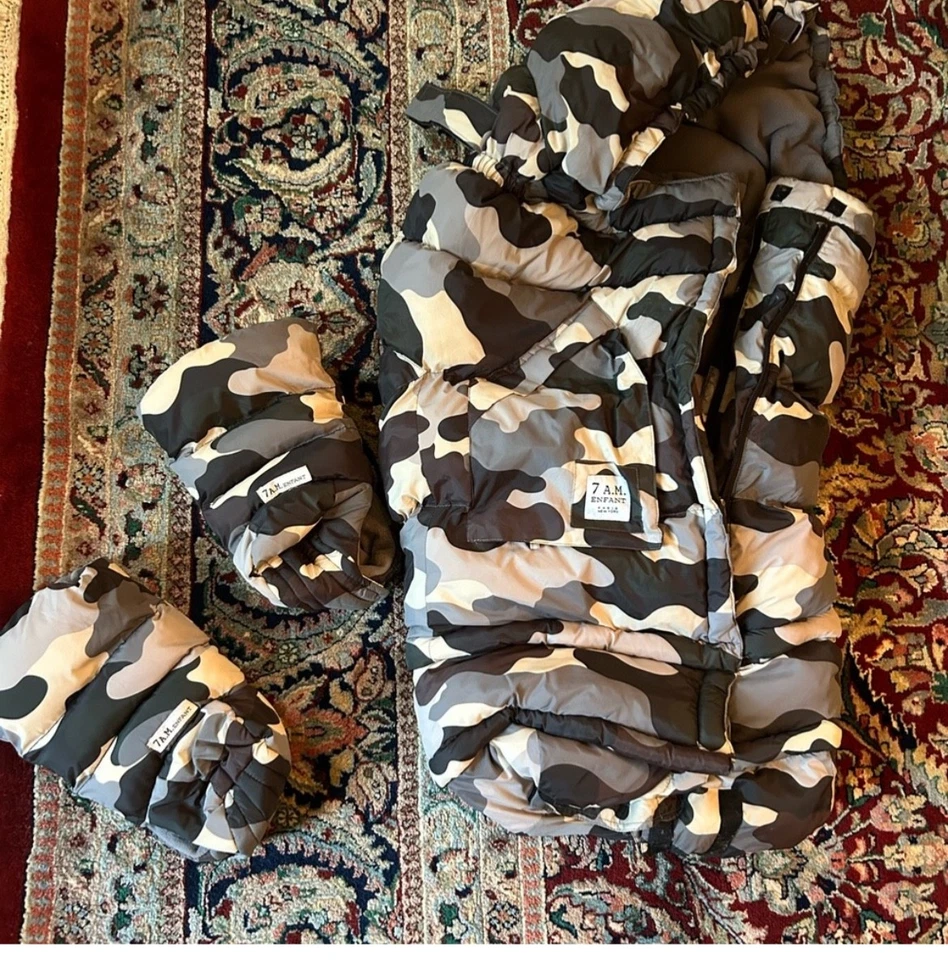 Manta para cochecito Enfant Evolution 7 AM en excelente estado con manguitos para cochecito Foto 2 de 3