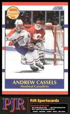 Andrew Cassels 1990-91 Score American #422 Montreal Canadiens Rookie