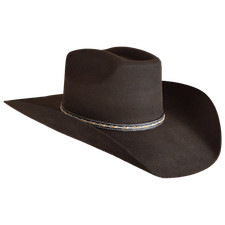 Stetson 3X Stallion Square With Eyelets Chocolate Wool Western Hat SWSQRE-794222