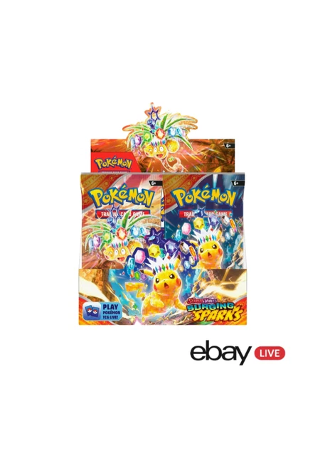 LIVE: Surging Sparks Booster Box Pokémon 36 Packs (opened live)