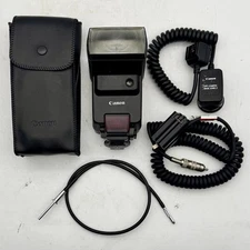 Canon SPEEDLITE 430EZ Hot Shoe Mount TTL Flash w/ Case & Accessories