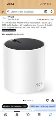 TP-Link Deco X55 AX3000 White