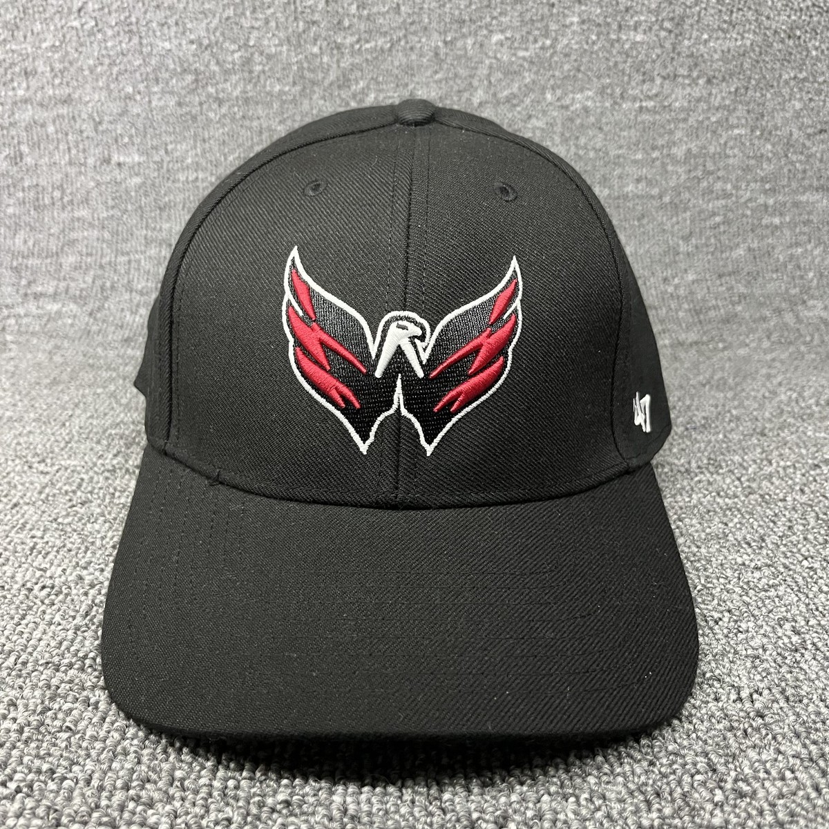 47 Brand Washington Capitals NHL Black Structured Adjustable Hat Cap