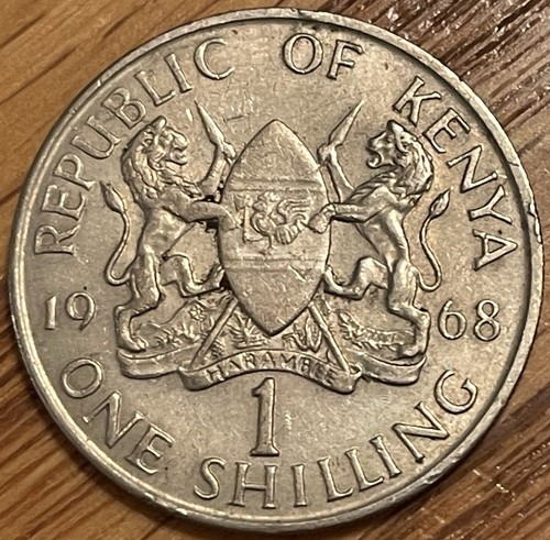 Kenya 1 Shilling Coin, 1968, High Grade - Combined Shipping OK