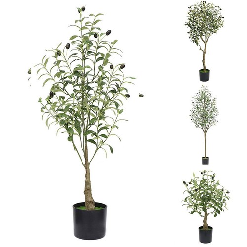 Albero Di Ulivo Artificiale GAOMON 182 Cm – Finto In Seta Con Tronco Legnoso E Olive Realistiche – Perfetto Per Interni