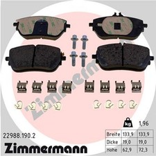 ZIMMERMANN Bremsbelagsatz Scheibenbremse 22988.190.2 für W177 W247 MERCEDES H247 ZIMMERMANN Bremsbelagsatz Scheibenbremse 22988.190.2 für W177 W247 MERCEDES H247