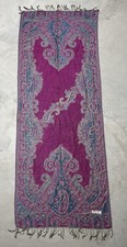 PASHMINA Vintage 70 Pashmina, 30 Silk Shawl Wrap Scarf Pink 70"X28" Indian