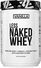 (2-packs) NAKED Vanilla Whey Protein 1Lb, All Natural (Exp. 02/27)