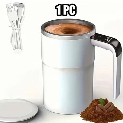 Selbstrührender Kaffeebecher Automatische Mixtasse Tee Elektrisch Magnetisch Wiederaufladbar UK