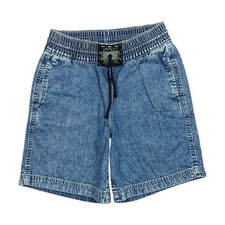 Vintage Levi  s Denim Shorts Sport Jeans Kids Size M Waist 24  Blue Wash 90s