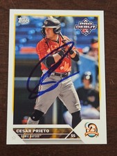 2023 Topps Pro Debut CESAR PRIETO Orioles In-Person Signed  AUTO