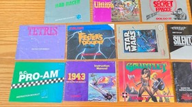 Lot of 14 Nintendo NES Manuals: Star Wars, Gauntlet, Hogan's Alley, Tetris. etc.