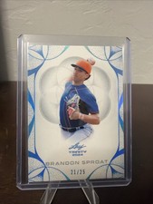 2024 Leaf Trinity Brandon Sproat Blue /25 New York Mets