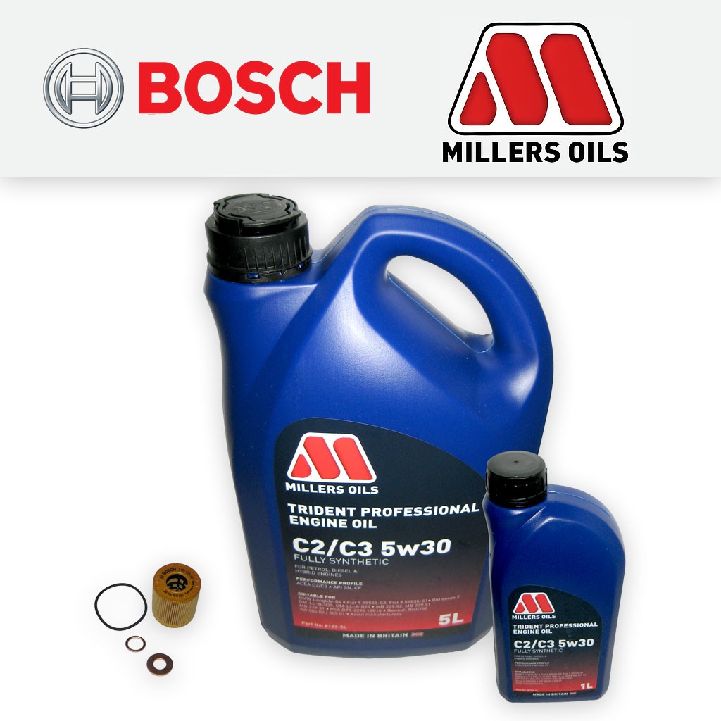 SERVICE KIT for PEUGEOT 508 2.0 HDI OIL FILTER +6L 5w30 C2/C3 OIL (2010-2018)