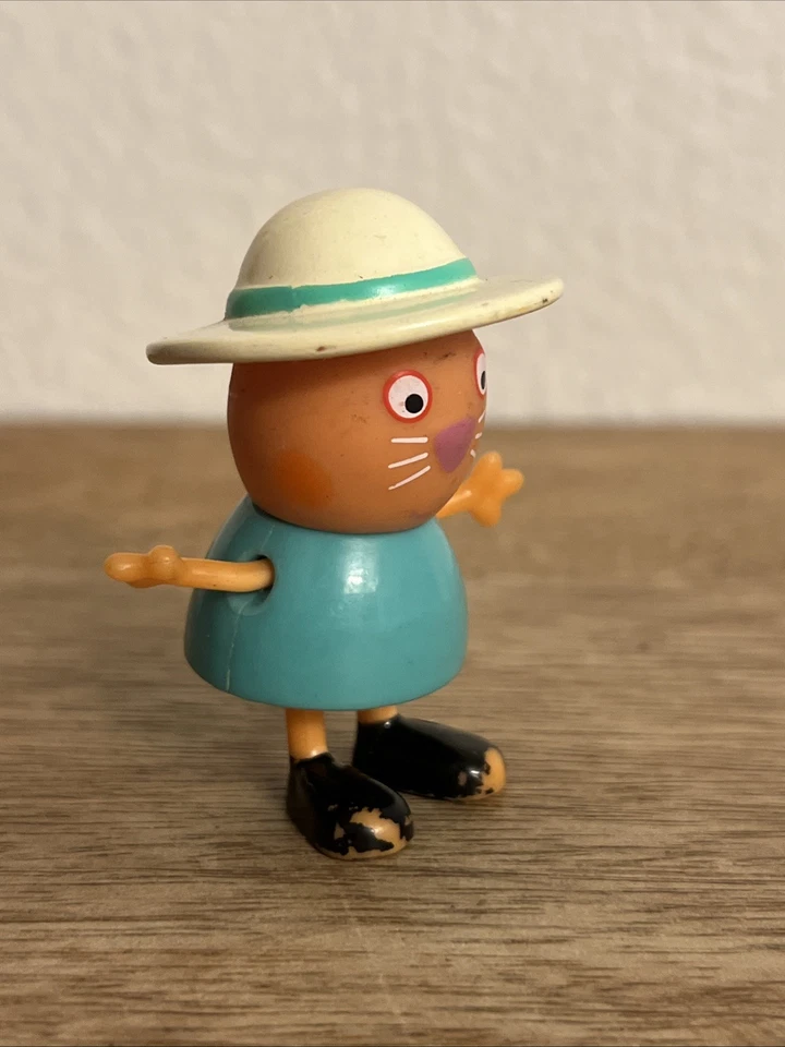 Peppa Pig Candy Cat Safari Sombrero 2.5" Jazwares 2003 de Juego de Picnic Juguete Raro Foto 2 de 4