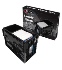 BCW Short Comic Book Bin Heavy Duty Stackable Plastic Box Holds 150 Bagged New