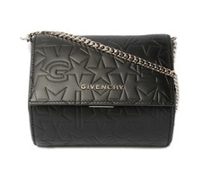 Givenchy Pandora Box Leather Black Silver Clu...