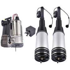 Hinten Luftfederbeine Stoßdämpfer + Kompressor Ersatz für Mercedes S-Klasse W220