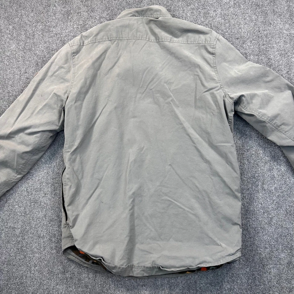 Eddie Bauer Voyager Camisa Forrada de Vellón Chaqueta Para Hombre M Gris Acolchada Cazadora Trabajo Foto 4 de 4