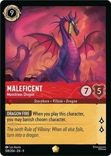 Maleficent - Monstrous Dragon 108/204 Legendary Fabled Lorcana Near Mint