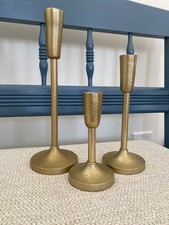 Threshold Aluminum Taper Holders Gold tone Ca...