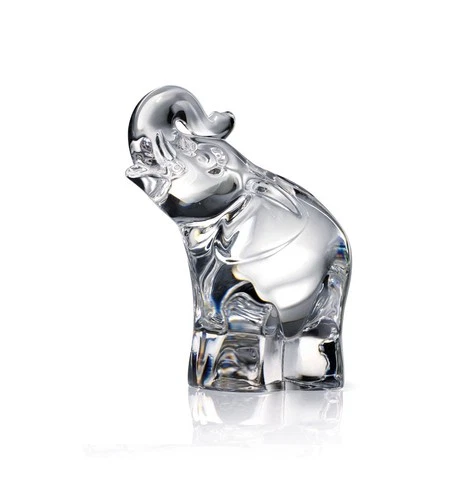 Steuben Glass Hand Cooler Elephant “Luck” 1995 Signed