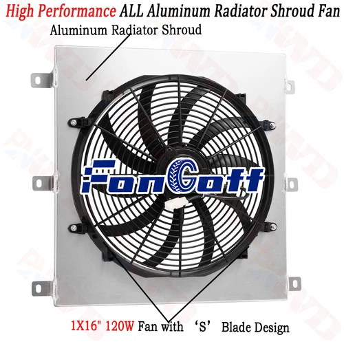 Aluminum Radiator Shroud Fan For 1947-1954 Chevy 3100 3600 3800 3900 DPI5100