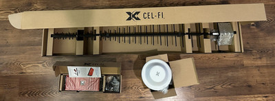 Cel-Fi GO RED Signal Booster w/ Indoor Omni Antenna + LPDA-R Antenna