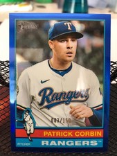 PATRICK CORBIN 2025 TOPPS HERITAGE HIGH NUMBERS CHROME BLUE BORDER 083/150