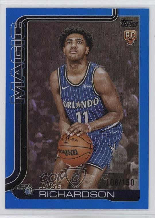 2025-26 Topps Blue Rainbow 108/150 Jase Richardson #225 1r9o
