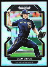 2022 Prizm Draft Silver Prizms Auto Liam Simon Auto San Francisco Giants #166
