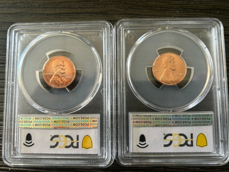 2010 Lincoln Penny PCGS MS66RD Lot of 2 P&D Mint - Image 2 of 4