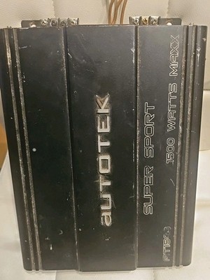 Vintage AUTOTEK Super Sport Bridgeable 1500W Car Amplifier Working Good