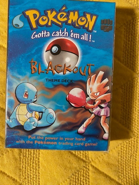 Save $72 Shadowless? Pokemon Factory Sealed BLACKOUT THEME DECK From Base Set