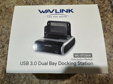 Wavlink USB 3.0 to SATA I/II/III Dual Bay External Hard Drive Docking Station