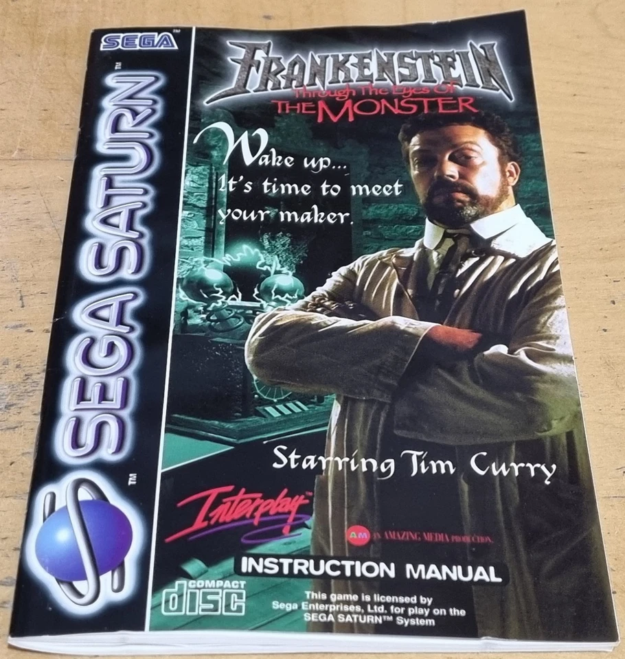 Frankenstein Through The Eyes Of The Monster for Sega Saturn Rare & Complete - Image 2 of 4
