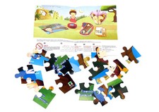 15 Teile Puzzle mit Beipackzettel von Ramada Growing bigger hearts (VU493) selte