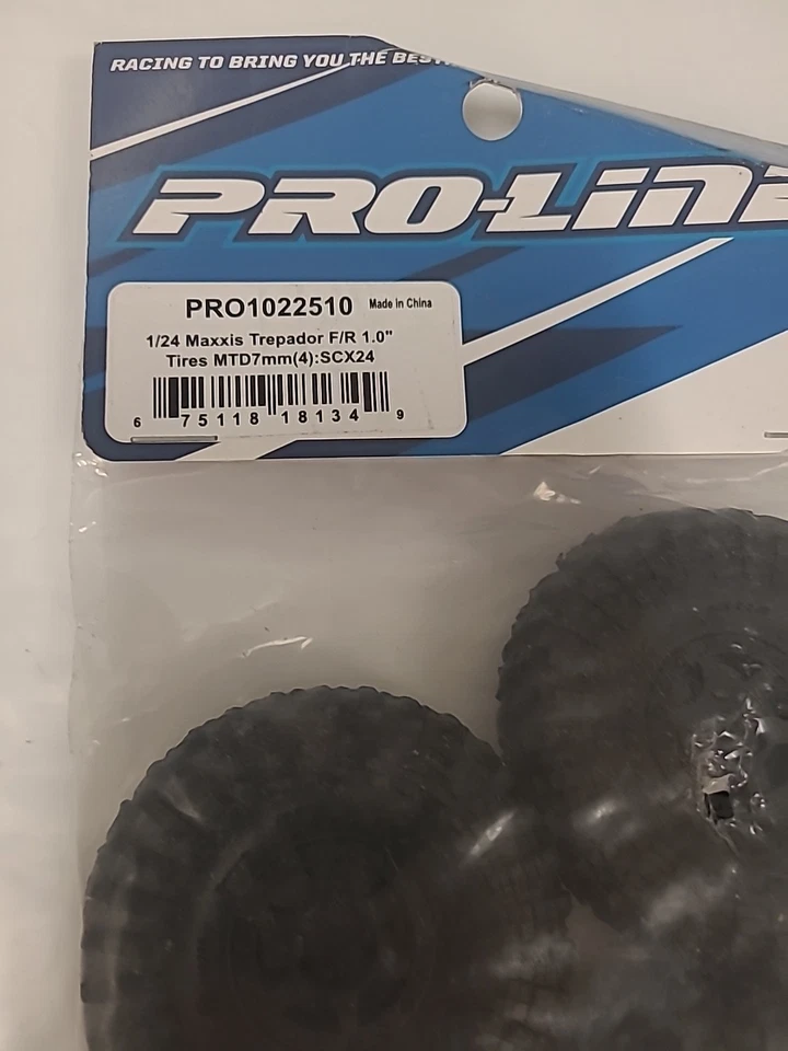 Pro-Line Racing 1/24 Maxxis Trepador F/R 1.0Tires MTD7mm4SCX24 PRO1022510 - Image 2 of 4