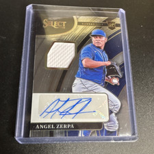 panini select rookie jersey autograph 2022 angel zerpa royals #rja-az /299