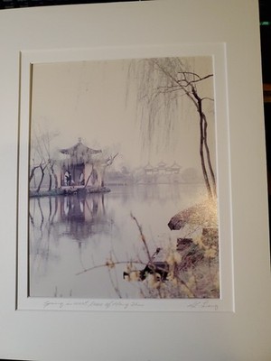 Keith Liang Signed Photo  Spring in West lake of Yang Zhou  Fine art China 