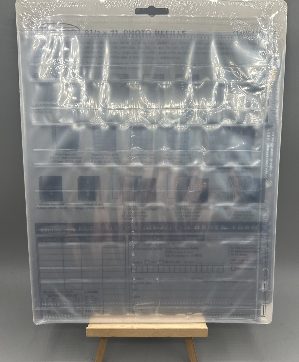 Ultra Pro 8.5x11 35mm Negative Refill Pages 10 pk Holds 70 Photos