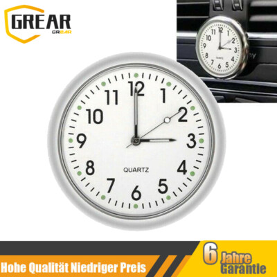 Mini KFZ Armaturenbrett Uhr Auto Quarzuhr Analogue Dashboard Air Vent Clip Clock