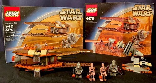 Lego 4478 Geonosian Fighter 9/10 Condition Complete Minifigures MINT See Pics